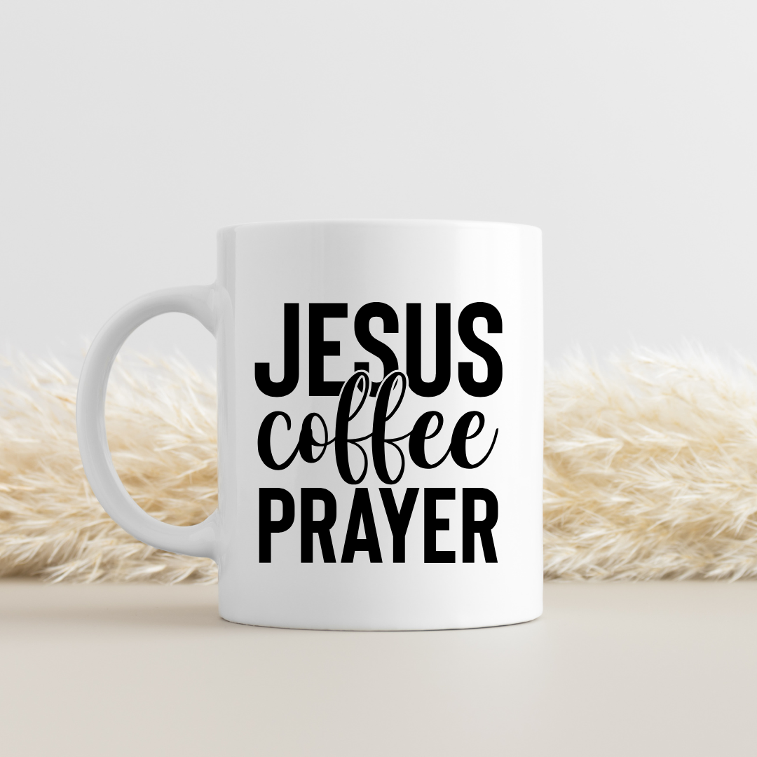 Jesus, Coffee, Prayer Mug
