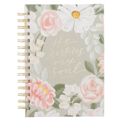 He Restores My Soul Spiral Journal