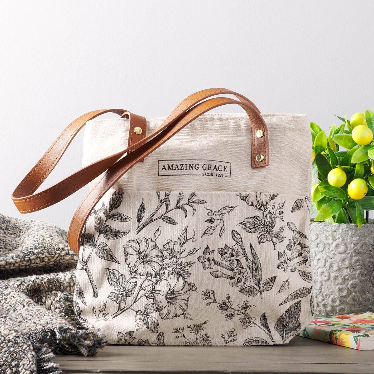 Amazing Grace Tote Bag — 2 Corinthians 12:9