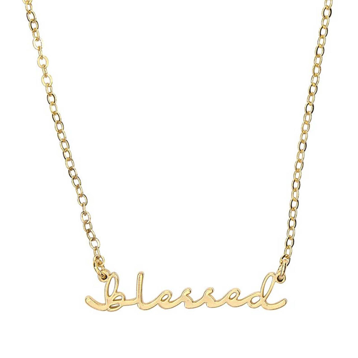 Script Declaration Necklaces