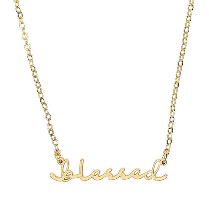 Script Declaration Necklaces