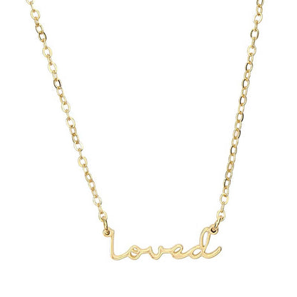 Script Declaration Necklaces