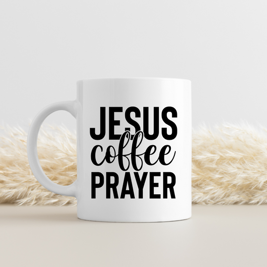 Jesus, Coffee, Prayer Mug