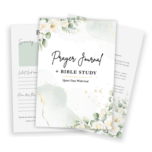 Prayer Journal + Bible Study: Quiet Time With God